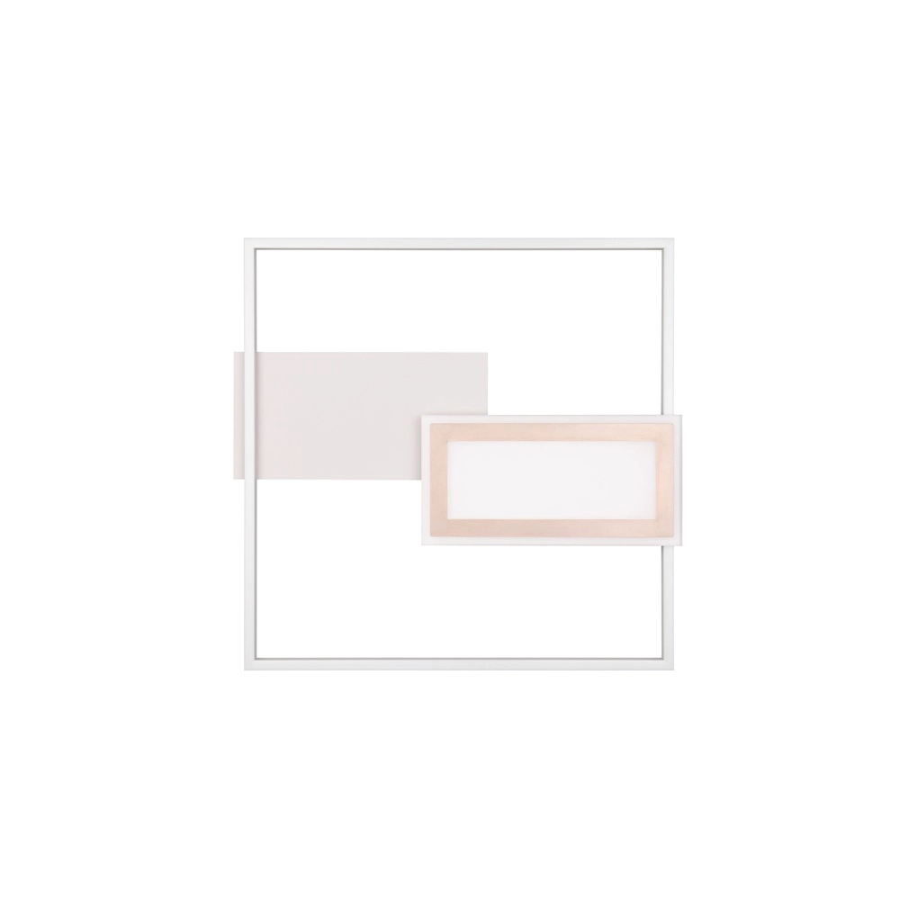 Quadratische Deckenleuchte Spiro grau 50cm Trio 4017807612479