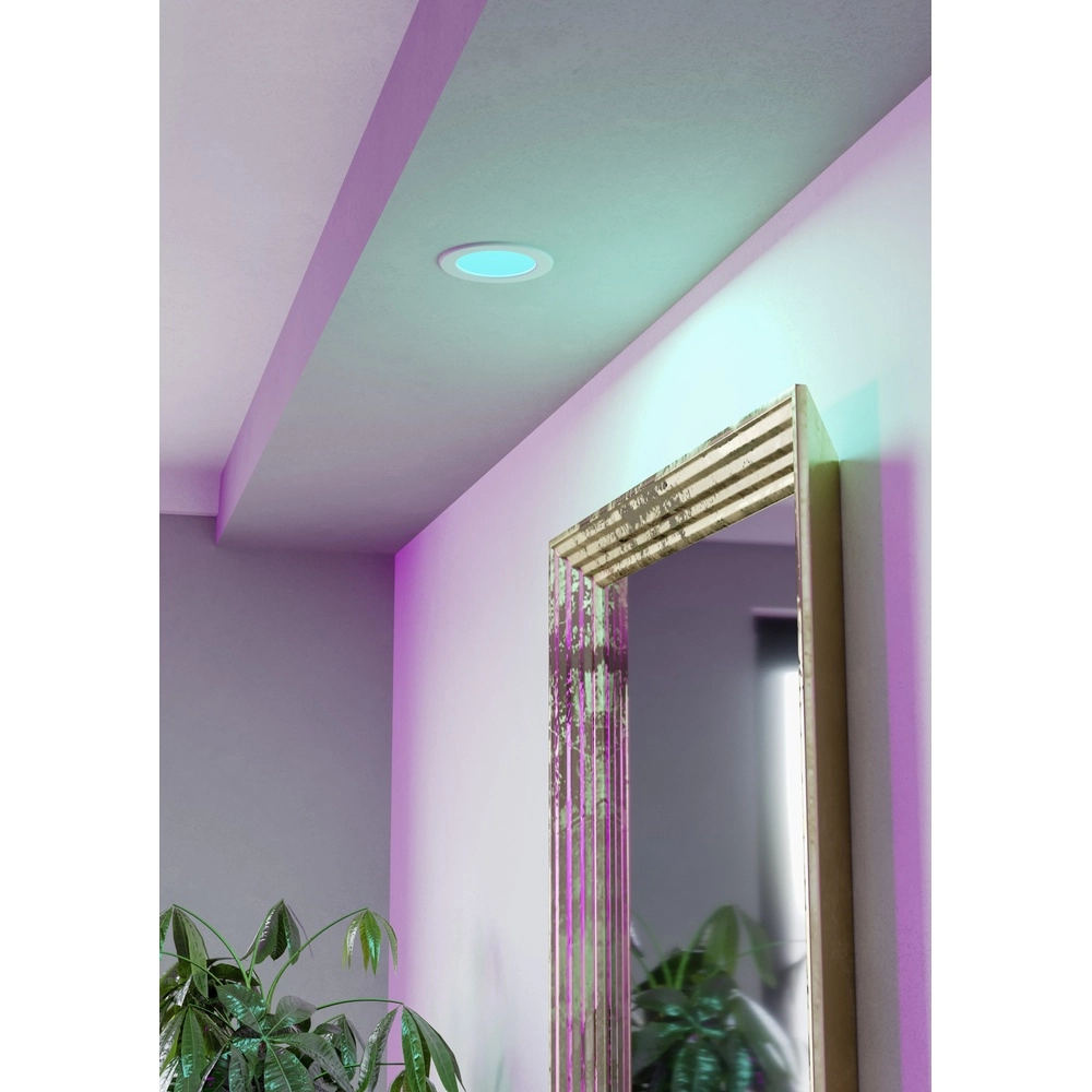 IP44-Einbaulampe Fueva 6-Z Zigbee – weiß – Ø 12 cm Eglo 9008606331000