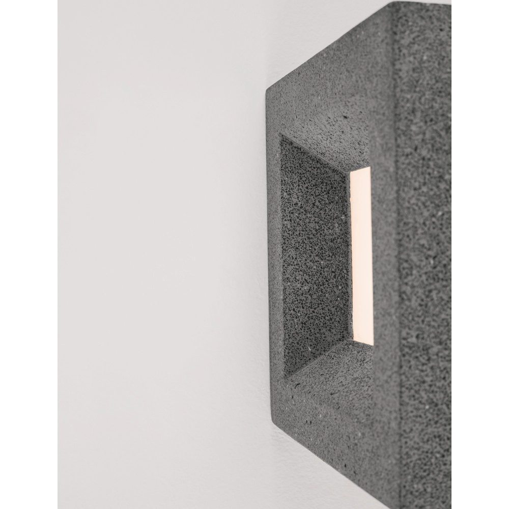 Quadratische Wandleuchte Castro schwarz Lyora 5212017426925