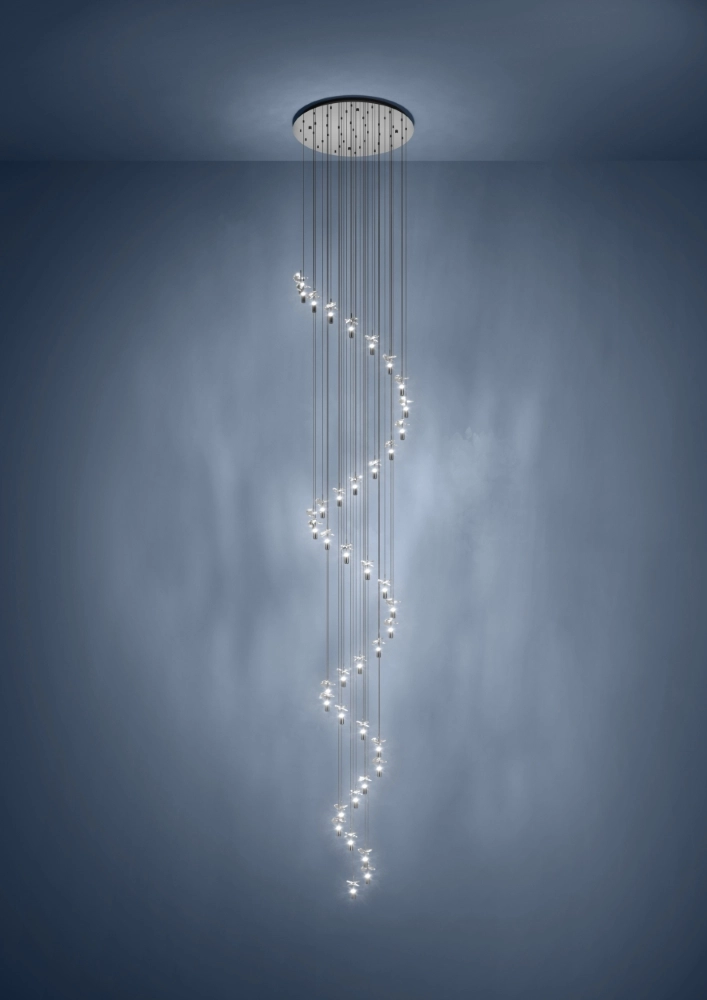Vide Pendellampe Comareira grauer 3-Schritt-CCT Stars of Light 9008606360116