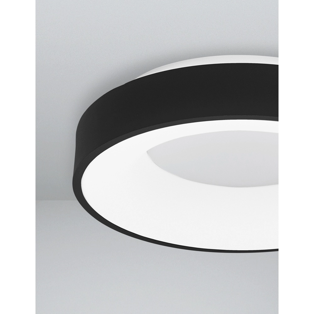 Deckenlampe Rando Thin schwarz Ø 38cm Lyora 5212017420039