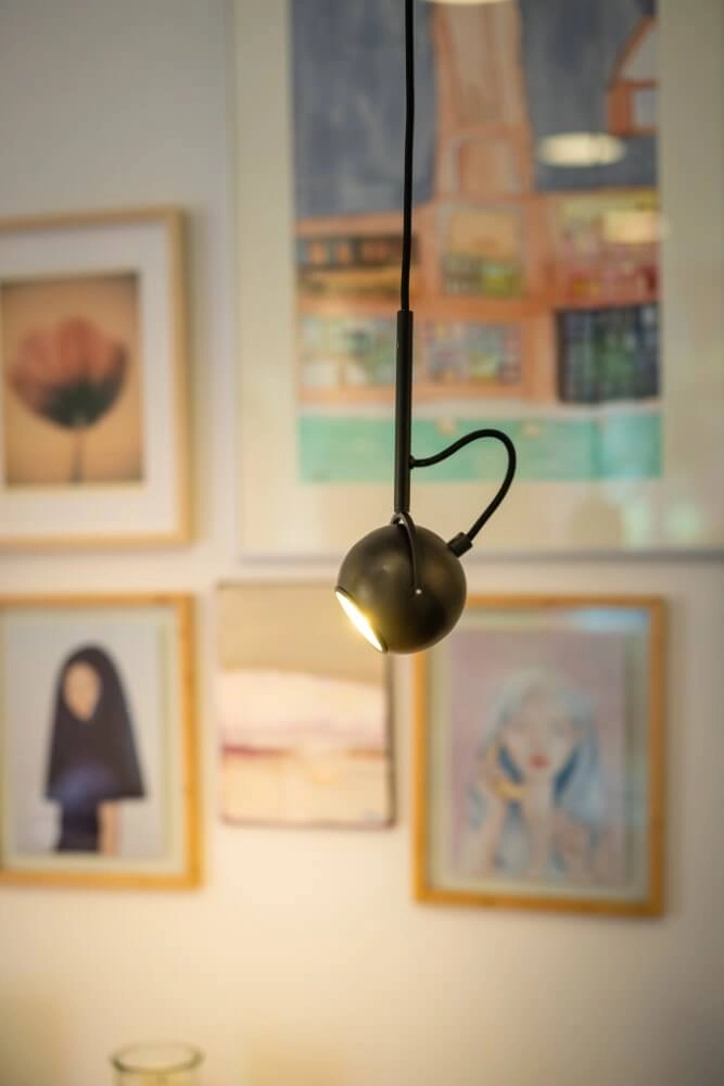 Schwarze Hängelampe The Eye 250cm ETH 8720195304531