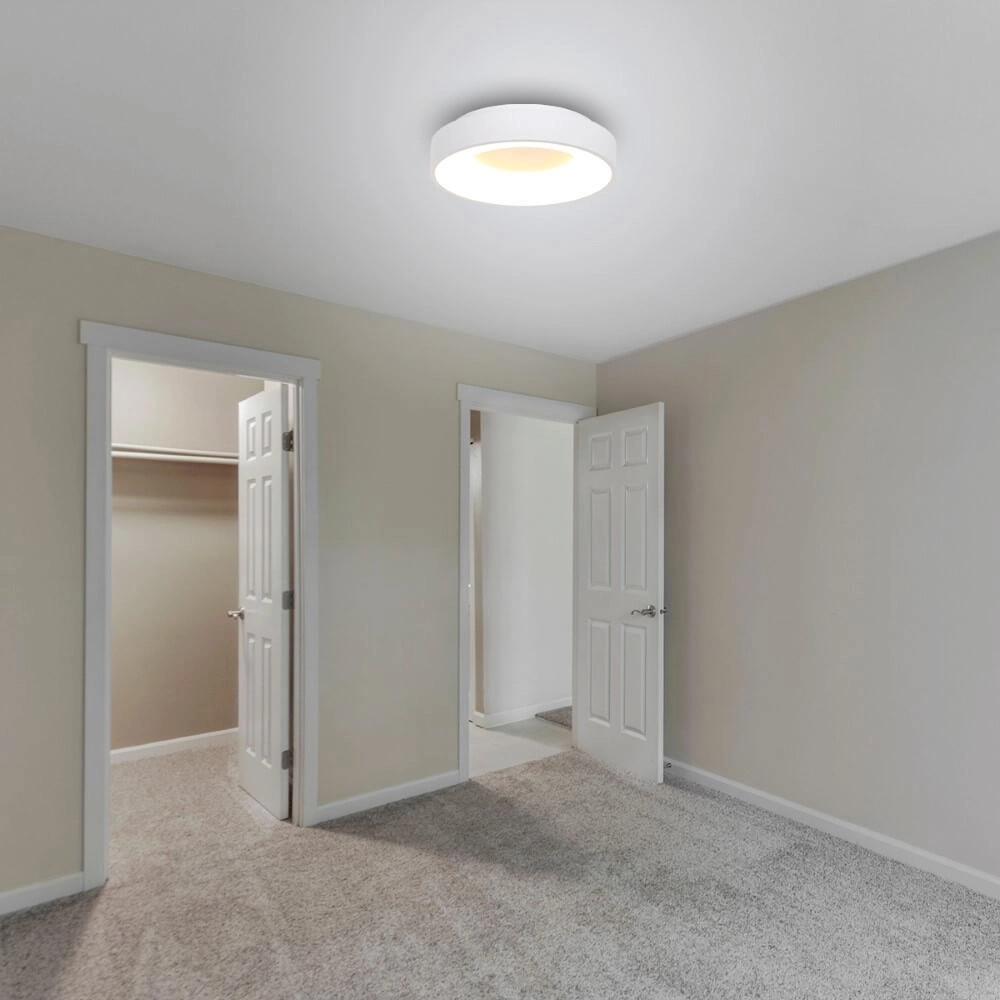 Weiße Deckenleuchte mit LED Ringlede Ø 30cm Steinhauer 8712746135763