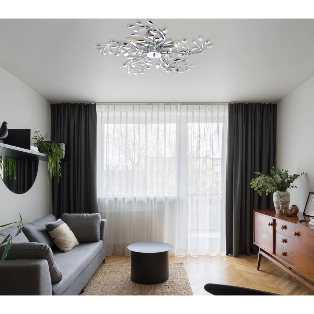 Deckenlampe Flash Chrom Ø 65 cm Globo 9007371210121