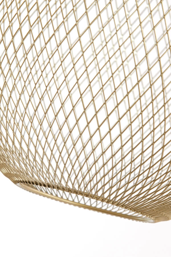 Goldene Stehleuchte Moroc Ø 30cm Light & Living 8717807686437