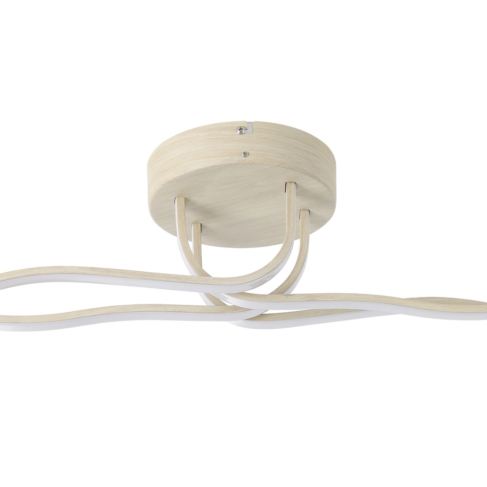 LED-Deckenlampe mit Holzoptik Roncade 2 110 cm Eglo 9008606310319