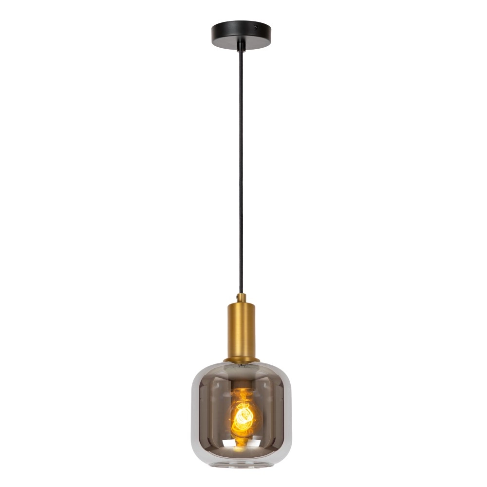 Pendellampe Joanet Ø 16 cm Gold mit Rauchglas