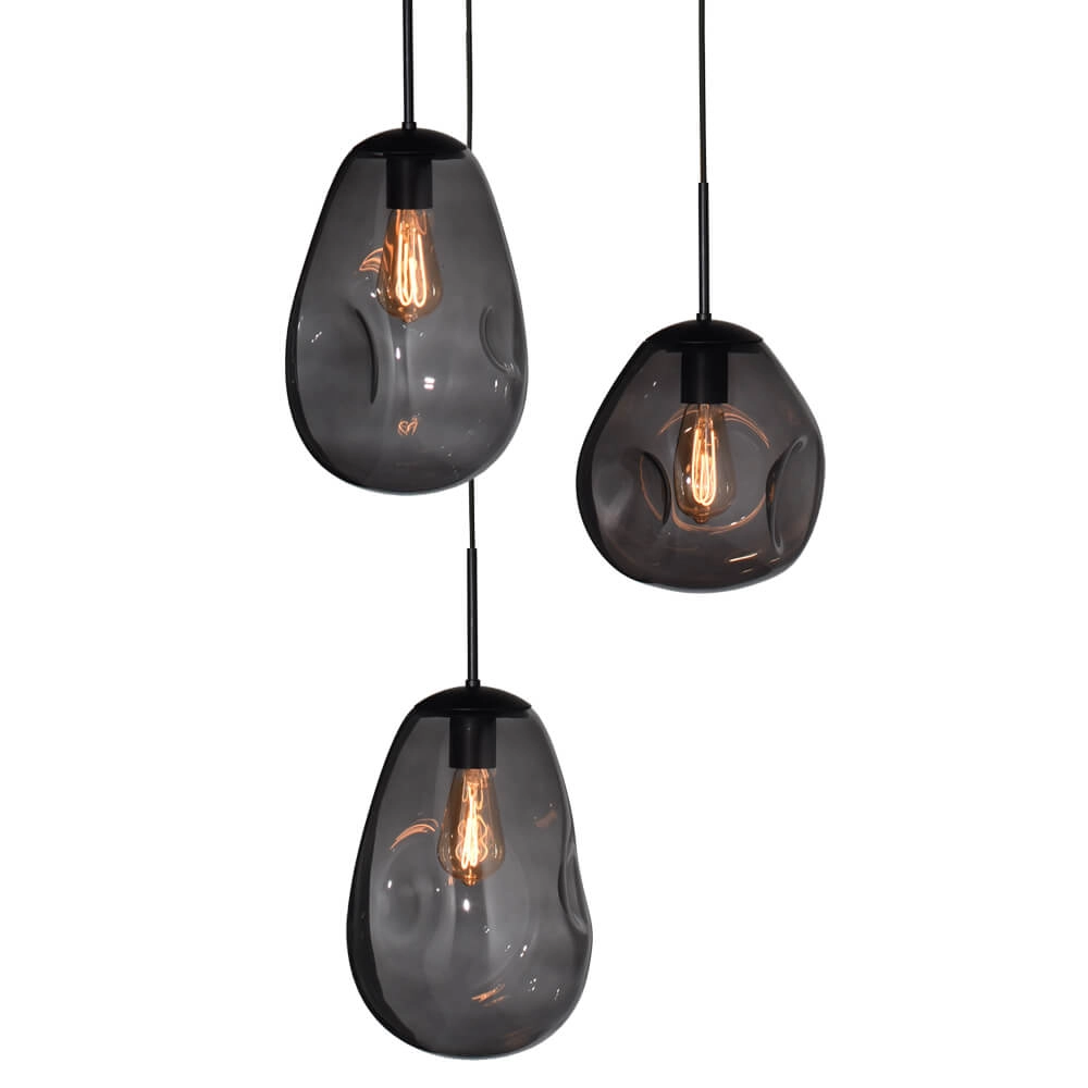 Pendelleuchte Lava 3x Rauchglas Masterlight 8718121286457