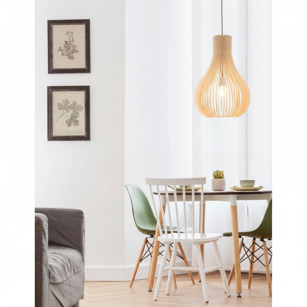 Moderne Pendelleuchte Soho Holz Ø 38cm