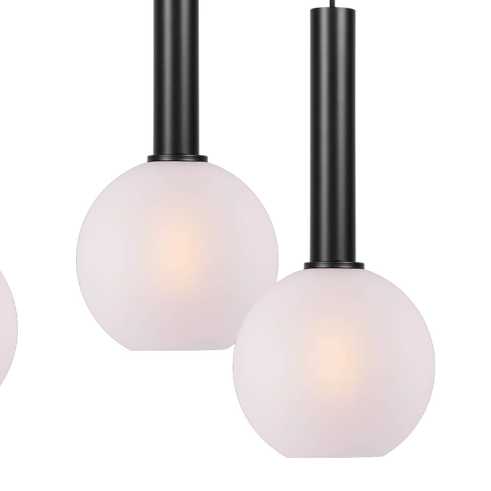 Hängelampe mit 6 Leuchten Bella 2 mit weißem Glas Masterlight 8718121344447