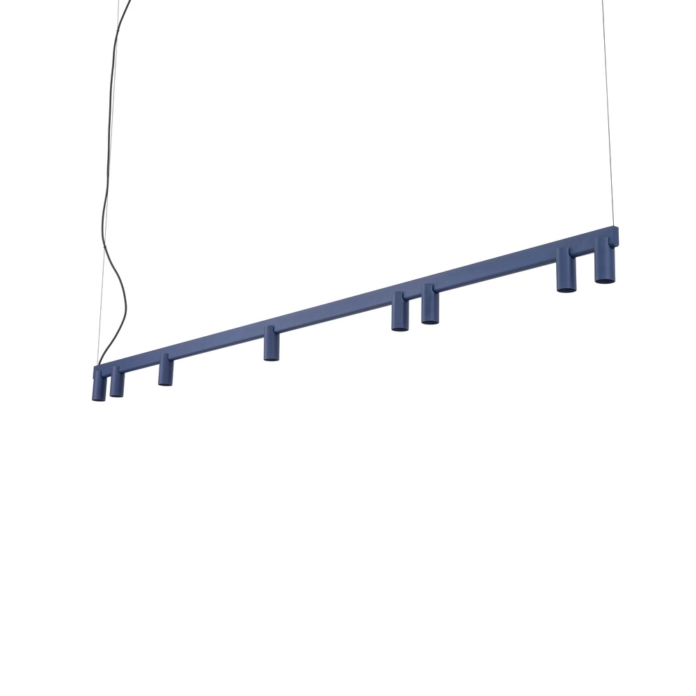 Design-Pendellampe Fourty 8-Licht Marineblau