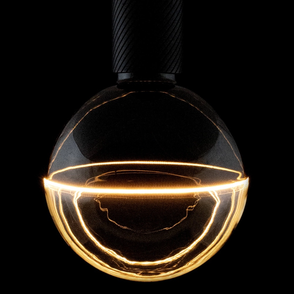 Lichtquelle schwarz und klar Illusion 5W - E27 - 240lm - 1900K - Ø 12,5 cm