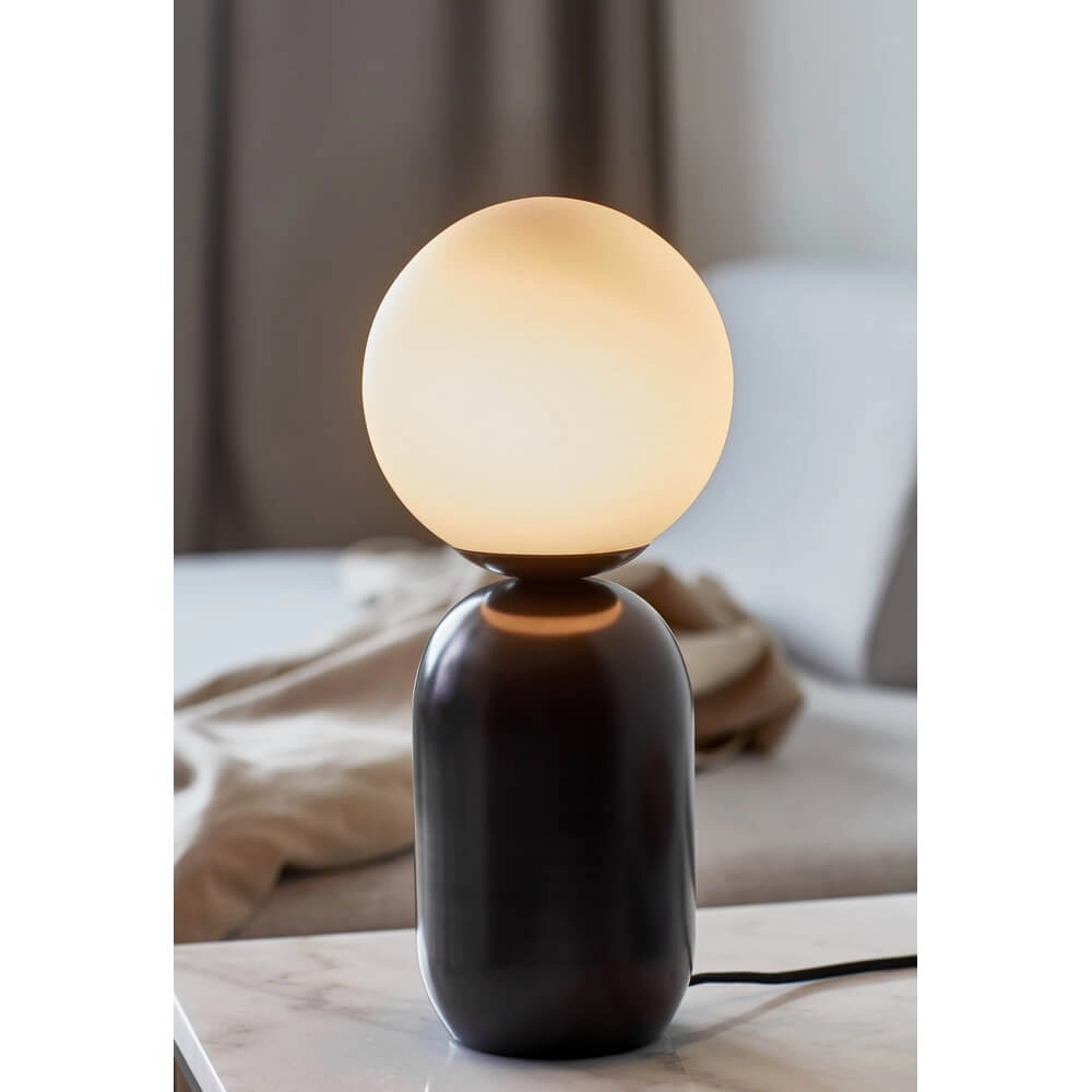 Tischlampe Notti Schwarz-Weiß Nordlux 5704924001802
