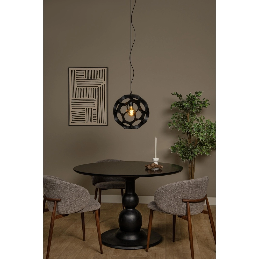 Einzigartige Pendellampe Hannelore Ø 40cm schwarz Lucide 5411212106247