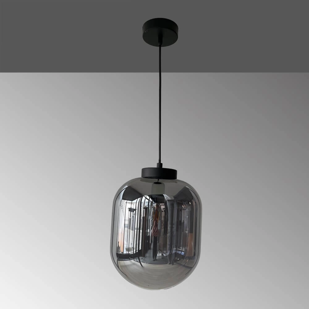 Hängelampe aus Rauchglas Regi Ø 24cm Fischer & Honsel 4003694607100