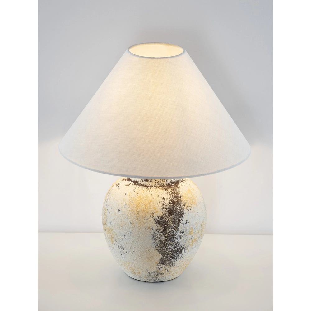 Tischlampe Lupe melierte Keramik Lyora 5212017477903