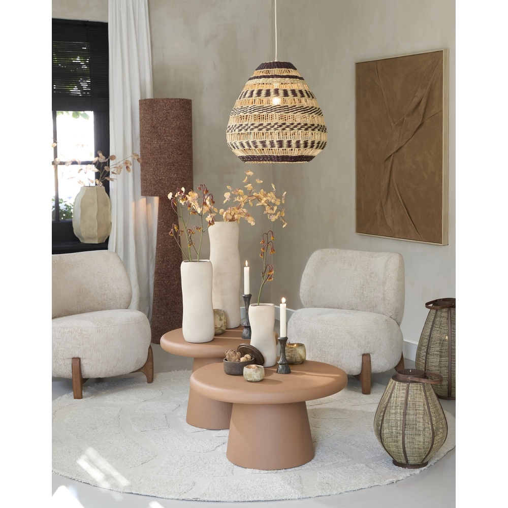 Rattan-Pendellampe Soluna Ø 47 cm – dunkelbraun, natürlich. Light & Living 8717807836764
