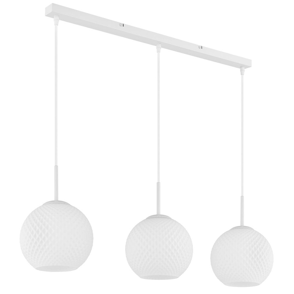 3-Licht Pendellampe Andre Weiß Globo 9007371583461