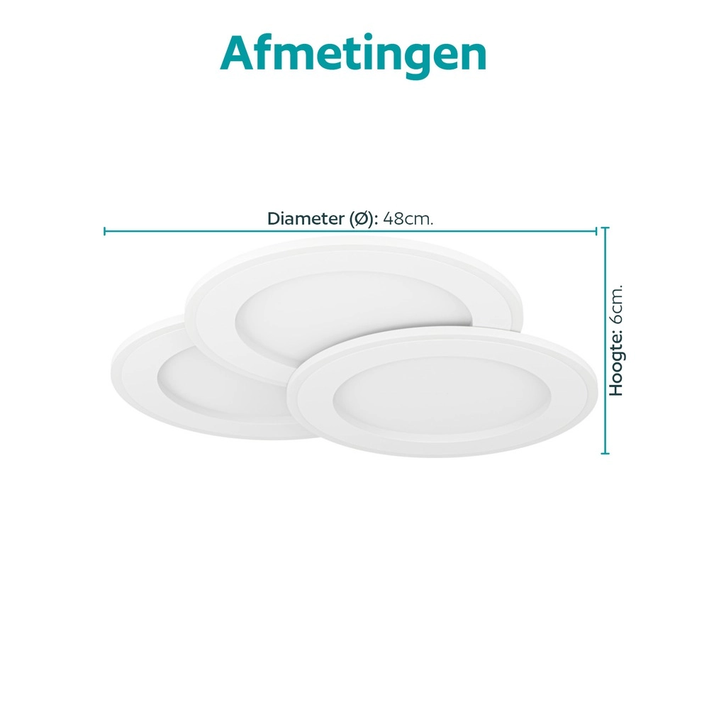Deckenlampe Scagno 48 cm weiß Eglo 9008606391981
