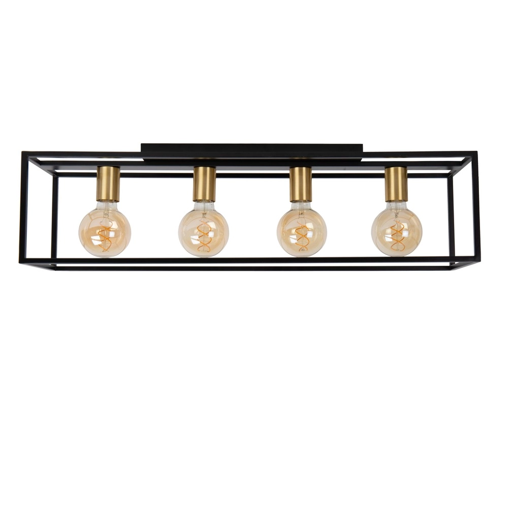 Deckenlampe Ruben Schwarzes 80 cm Rechteck