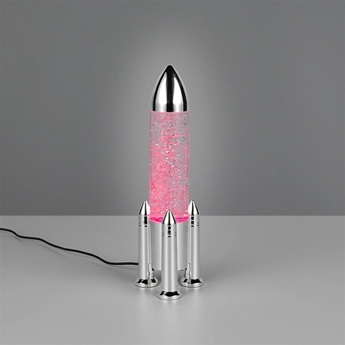 Tischlampe Apollo Raketen-Titan-Grau Trio 4017807681208
