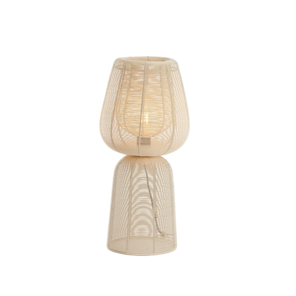 Tischlampe Aboso weißer Ø 24 cm Light & Living 8717807701598