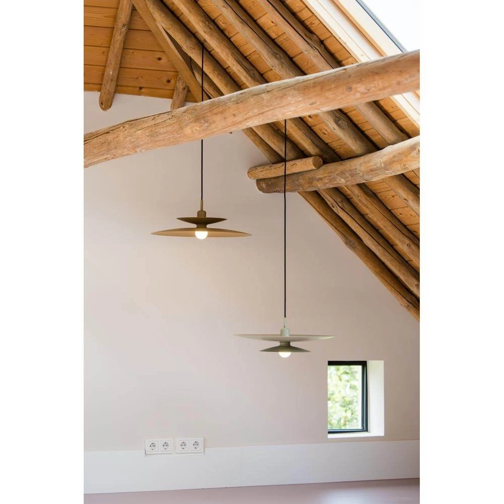 Pendelleuchte Linares Regenschirm braun Ø 50cm Artdelight 8720701101678