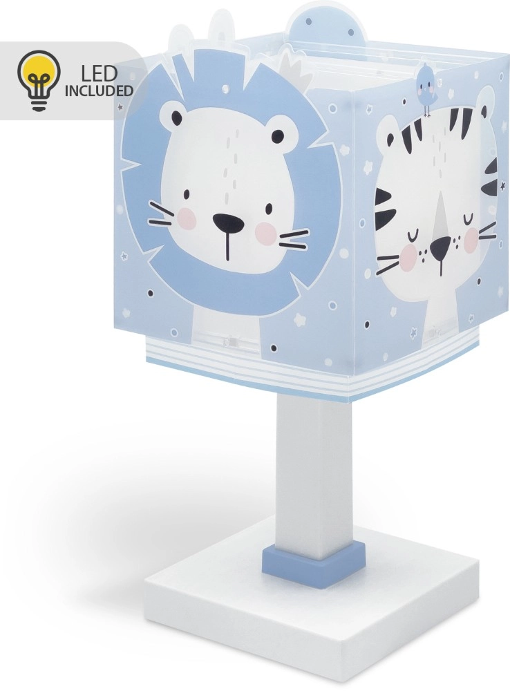 Tischleuchte für Kinderzimmer Baby Jungle blau