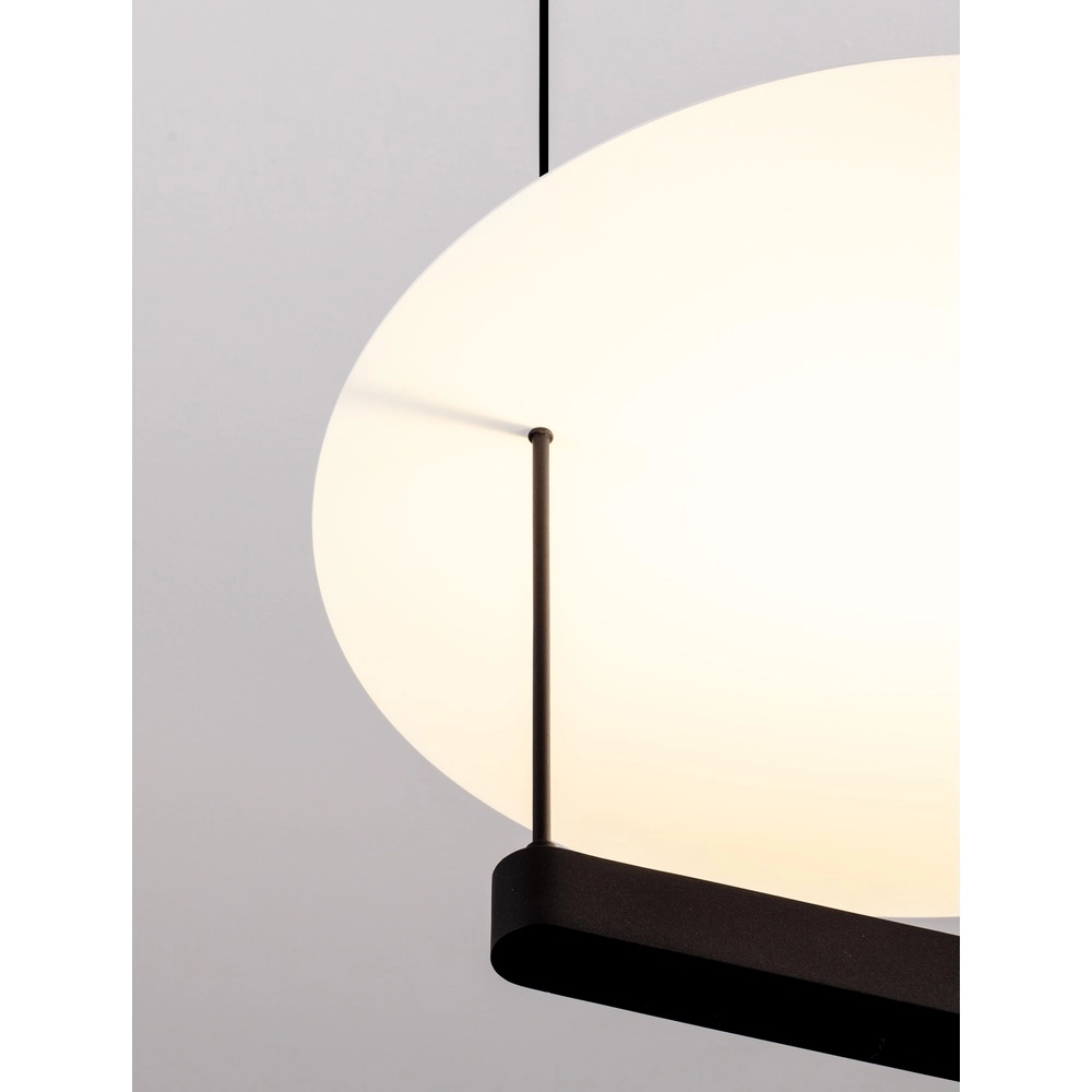 Pendelleuchte Diona Ø 40cm schwarz mit weiß 2700K Lyora 5212017470850