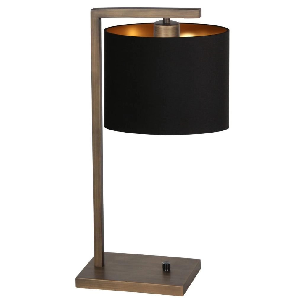 Tischlampe Stang mit schwarzer Kapuze