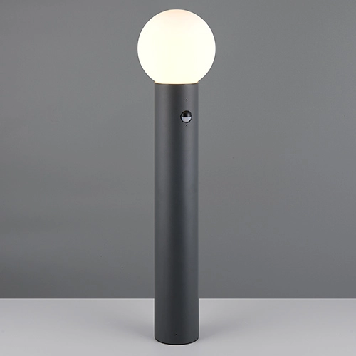 Kugel-Gartenlampe 80 cm Mures Anthrazit mit Sensor