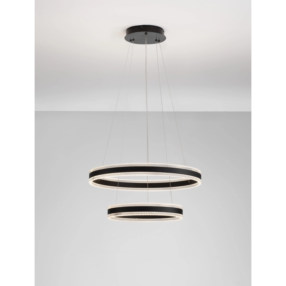 Design-Pendelleuchte Alaro Schwarzes Doppelzimmer Lyora 5212017459633