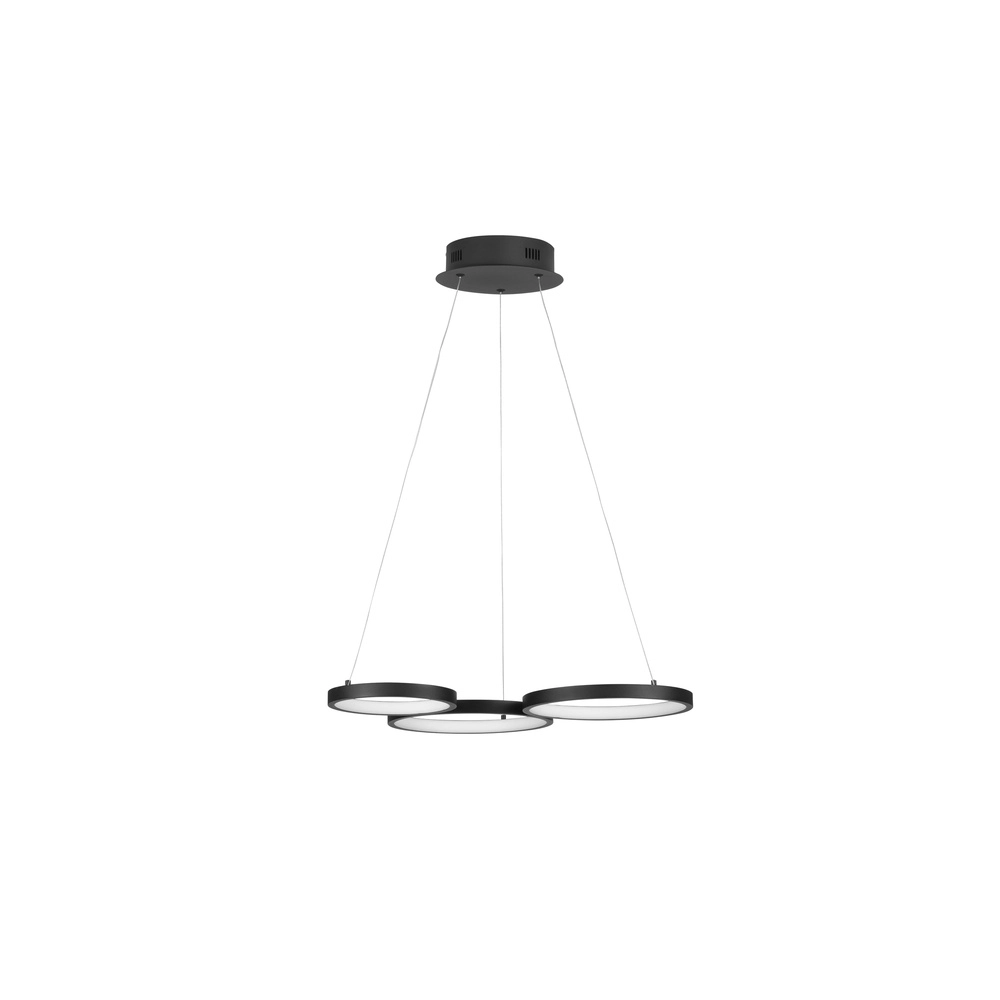 Moderne Pendelleuchte Magnus schwarz 55cm Lyora 5212017433169