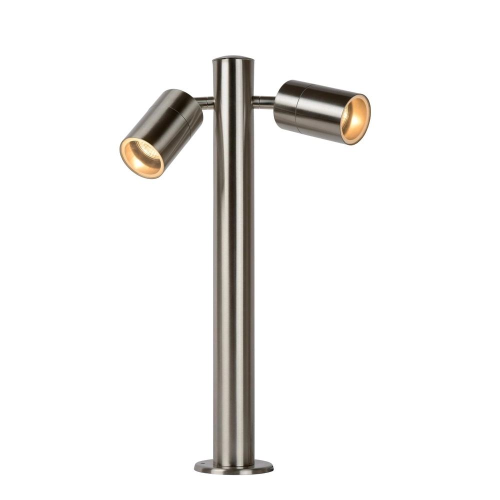 Gartenlampe Arne-Led 2-Licht Chrom Lucide 5411212143839