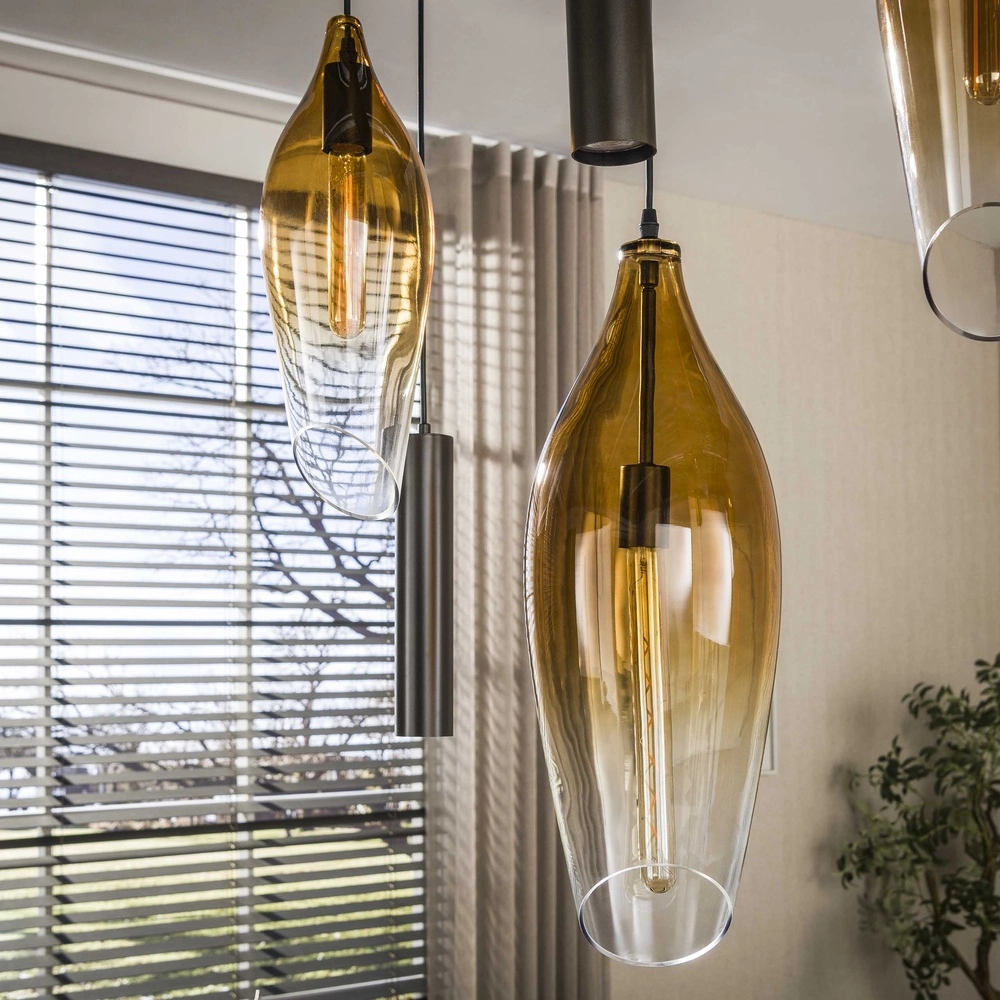 Stilvolle Pendellampe Cocoon mit verblassendem Glas Lyora 8716803511941