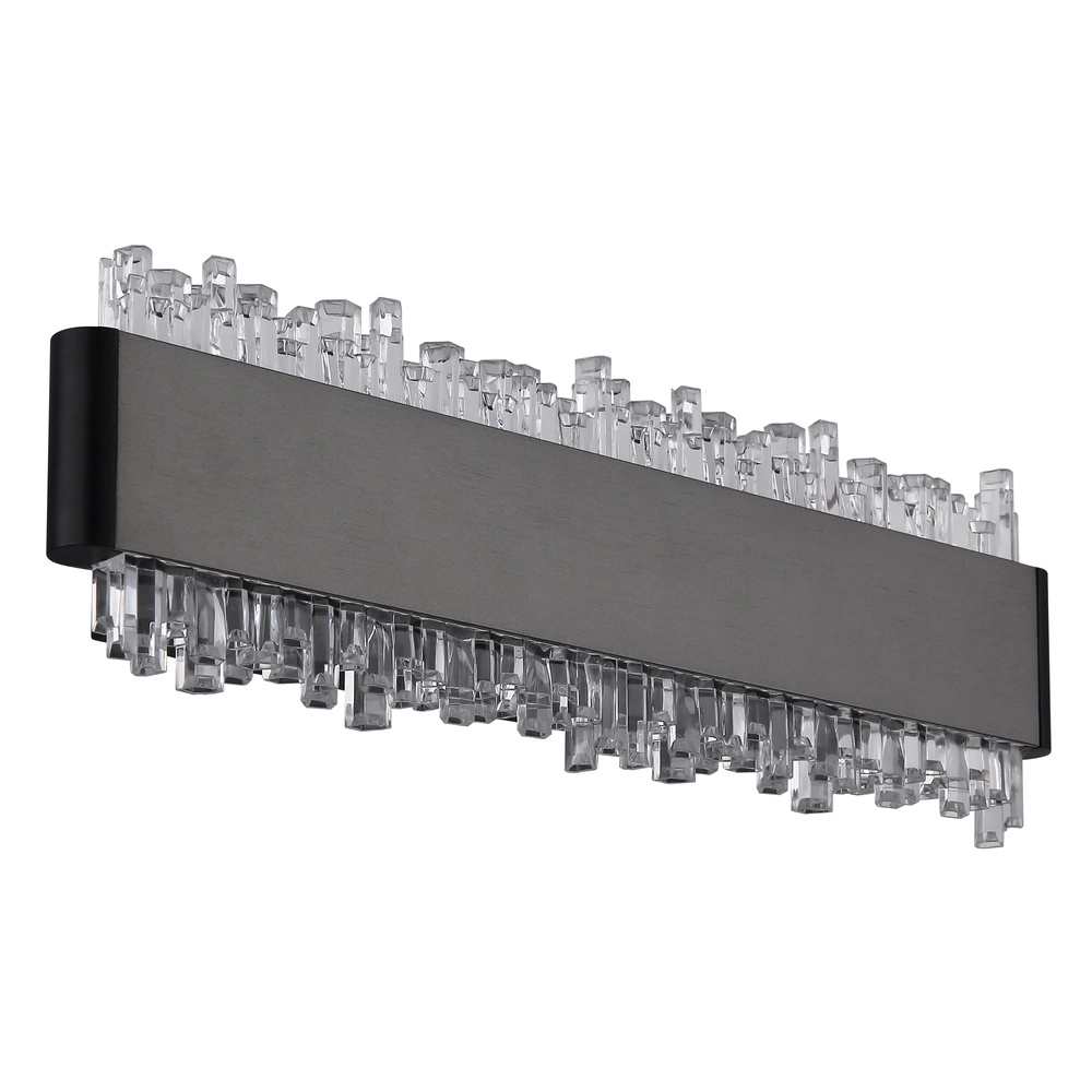 Schwarze Wandlampe Stalagmita 25 cm Globo 9007371578740