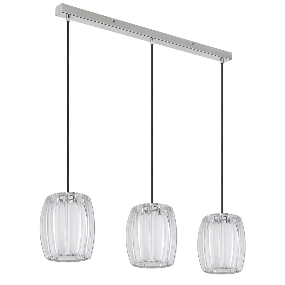 3-Licht Pendellampe Maribel Chrom-Gerade Globo 9007371592098