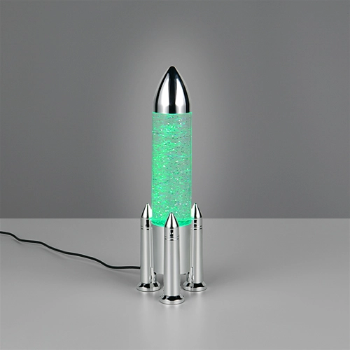Tischlampe Apollo Raketen-Titan-Grau Trio 4017807681208