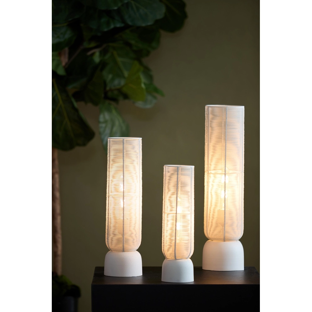Tischlampe Lezuza Ø 13,5 cm weiß Light & Living 8717807744861