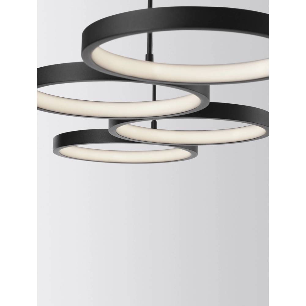 Moderne Pendelleuchte Magnus schwarz 84cm Lyora 5212017433183