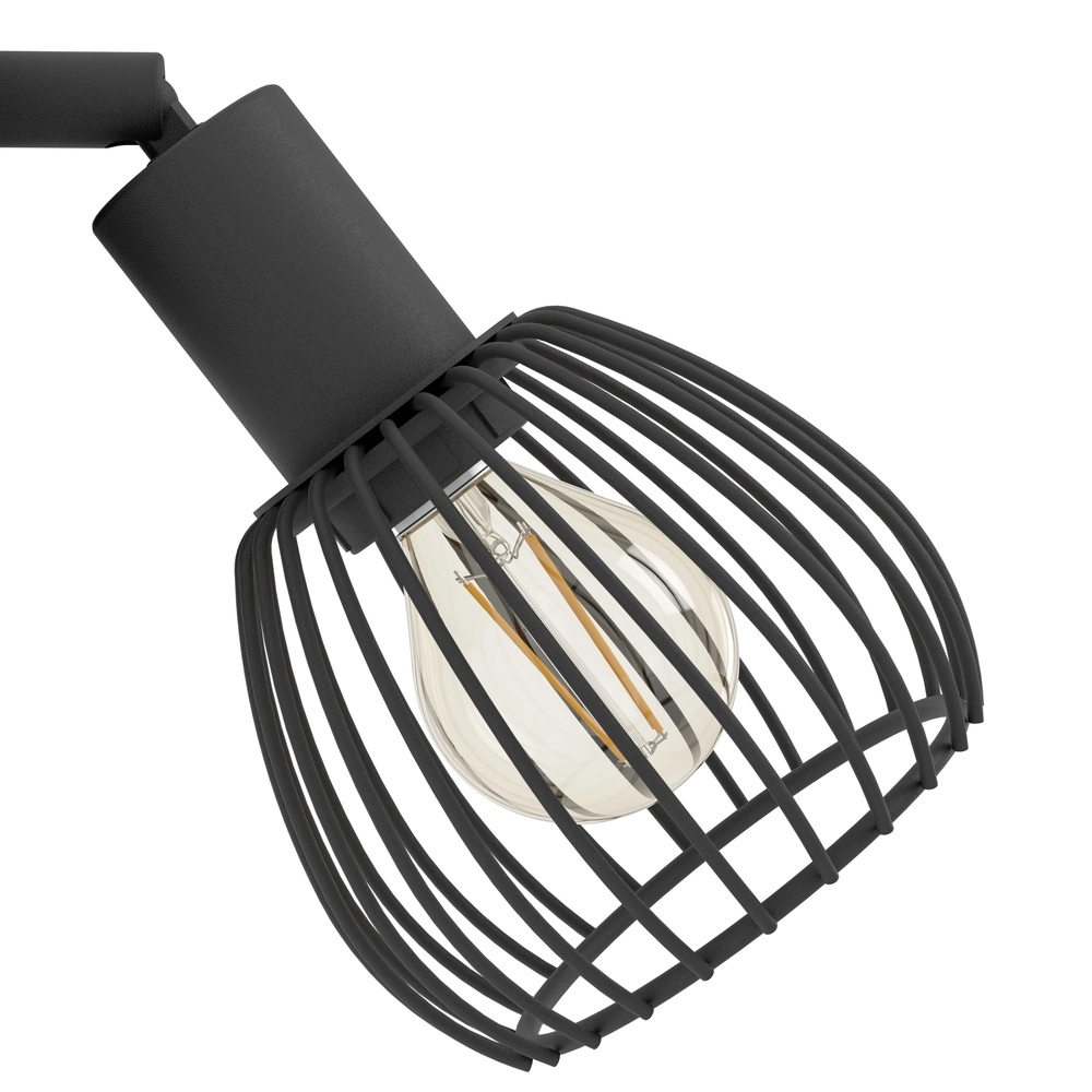 Drahtlampenscheinwerfer Sonnino schwarz - E14 Eglo 9008606306022
