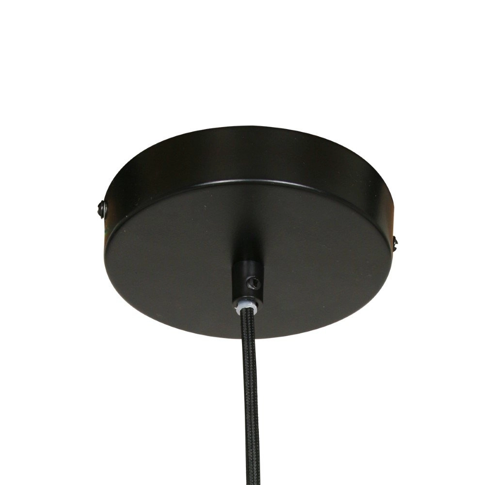 Pendelleuchte Bangalore Ø 70 cm schwarz mit hellbraun Steinhauer 8712746127935