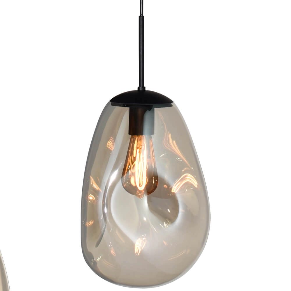 Hängelampe Lava 4x Goldglas Ø 22,5cm Masterlight 8718121286082