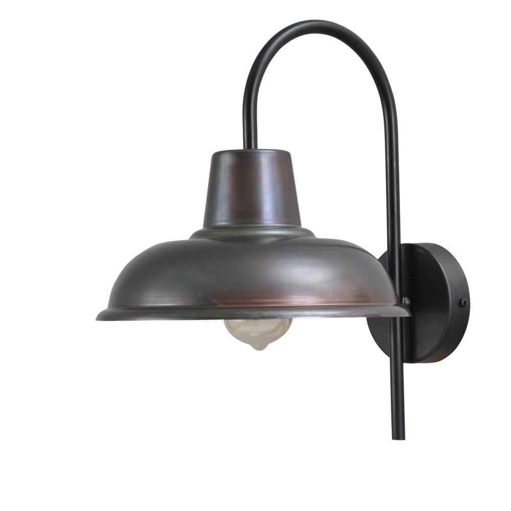 Wandleuchte aus Rotguss Industria