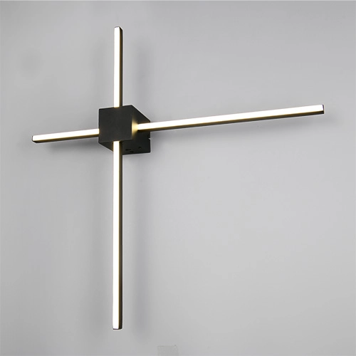 Moderne Wandlampe Cassino Schwarz 67,5 cm Trio 4017807683202
