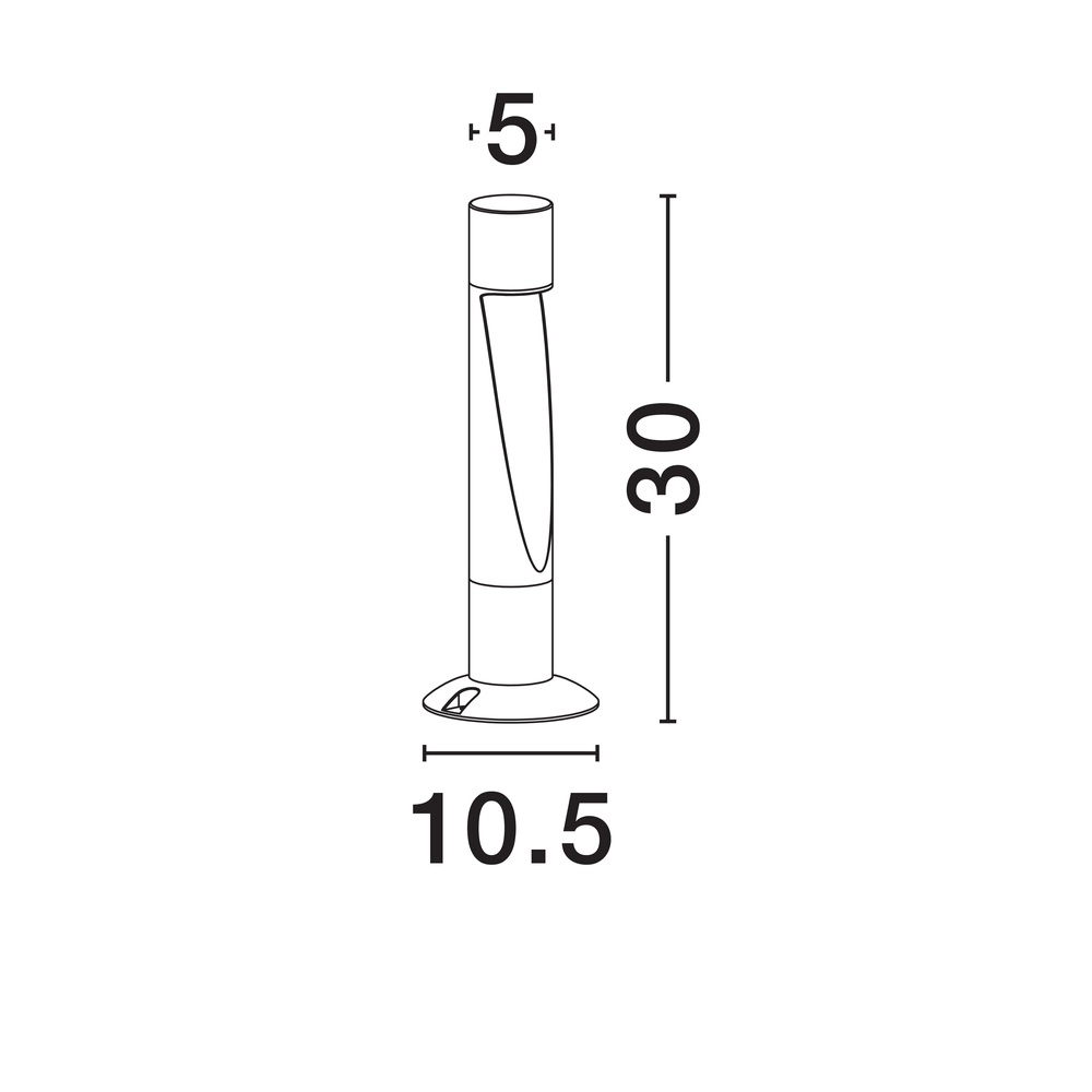 Schlanke Außenleuchte Nooi 30cm Lyora 5212017476555