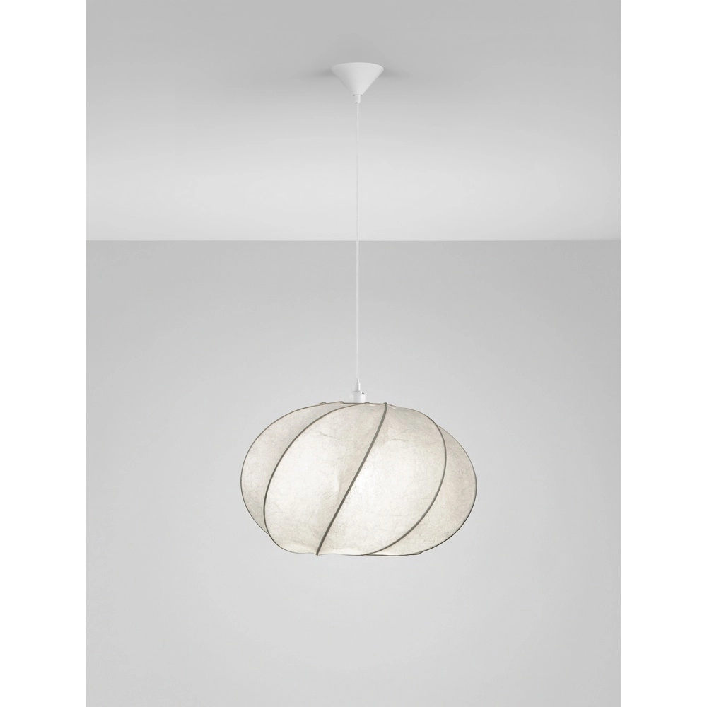 Pendelleuchte Bora weiß Ø 55cm