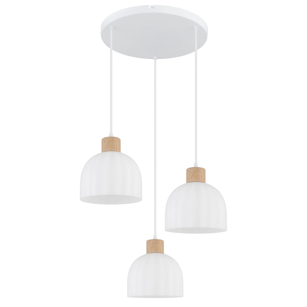 3-Licht Pendellampe Swanson Weiß Globo 9007371592999