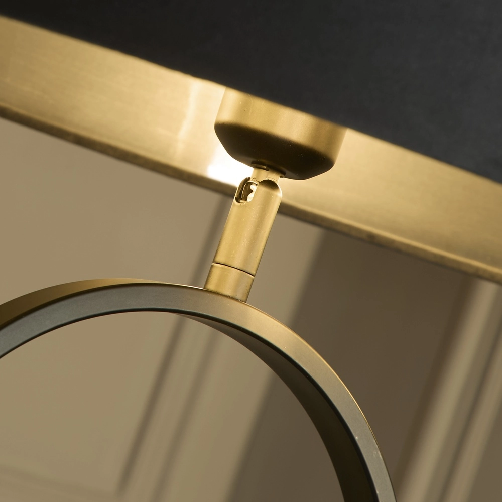 Stehlampe Modish schwarz mit dunkelgrauer Kapuze Searchlight 5053423307541