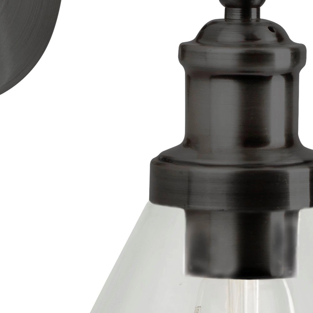 Schwarze Wandleuchte Pyramid Searchlight 5053423125701